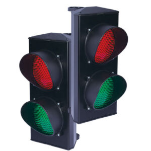 Aluminium Midi Traffic Lights Red and Green