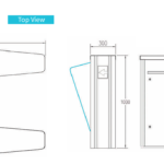 AFB-AR-01 Glass Turnstile door access security supplier philippines