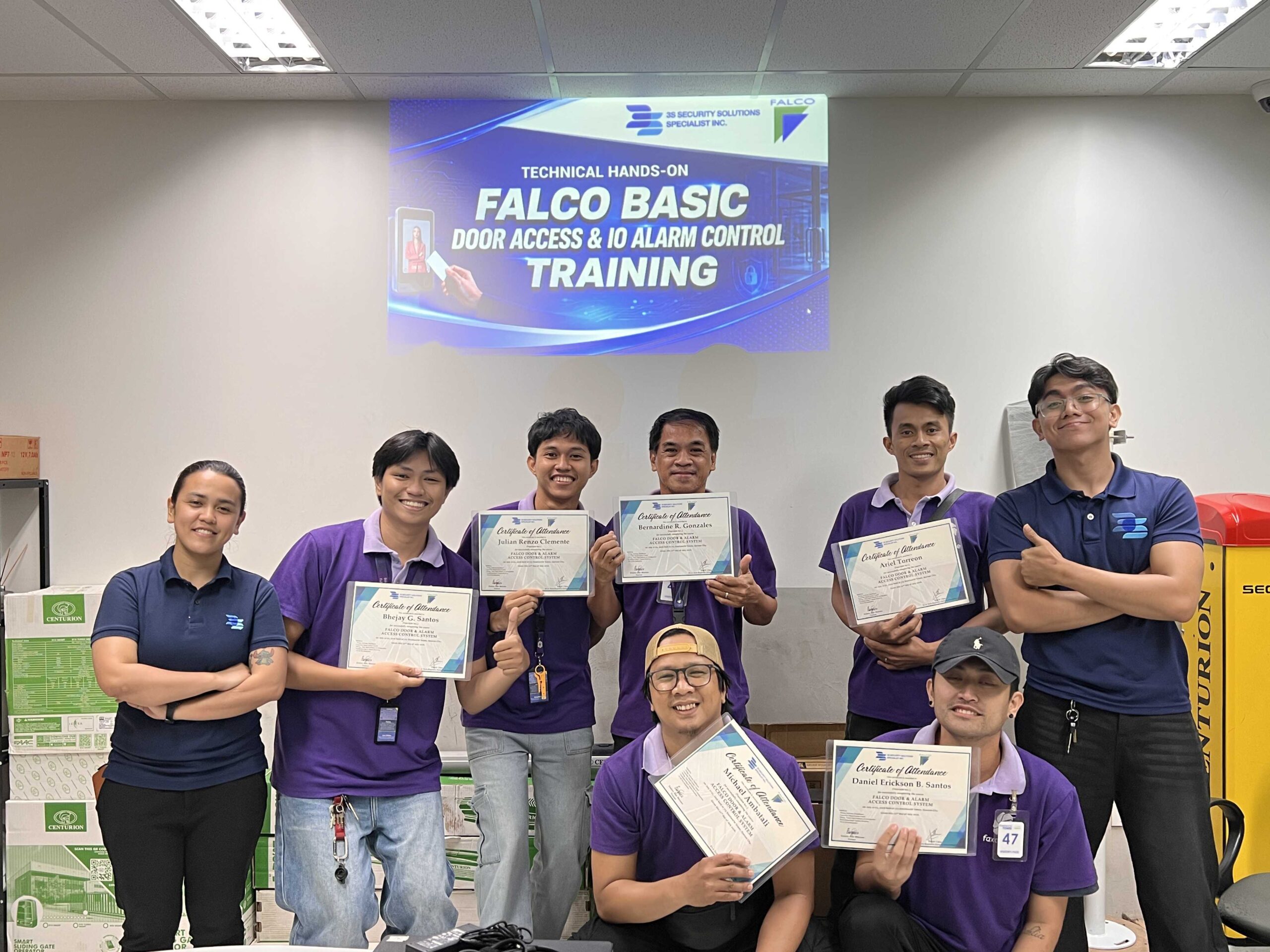 Faxcable Training under 3s Security Solutions Door Access Control installation